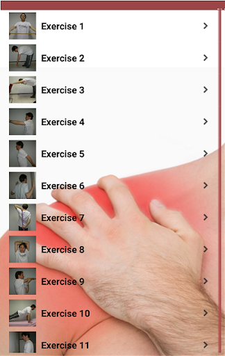 Android application Shoulder Pain Exercises screenshort