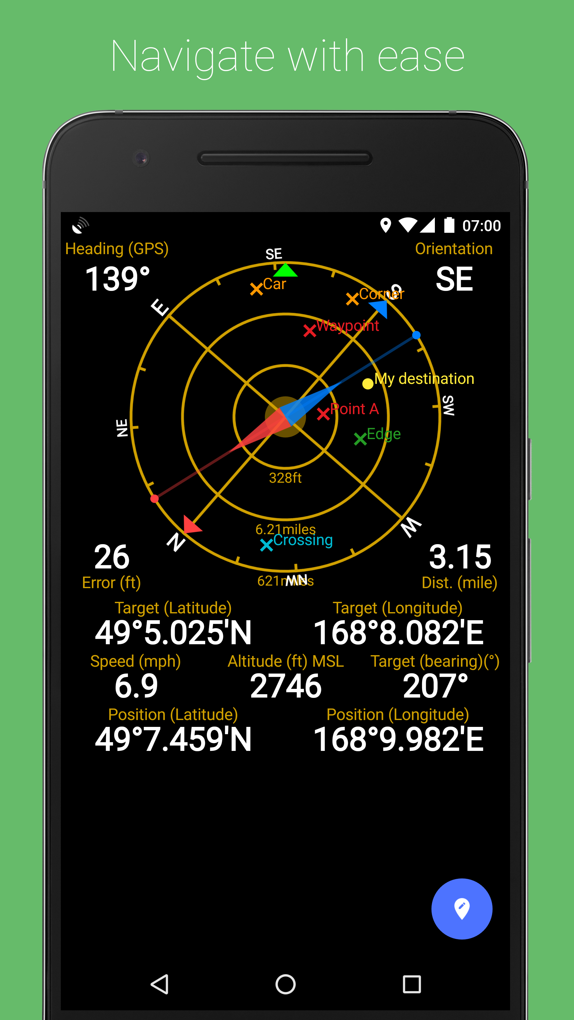 Android application GPS Status & Toolbox screenshort