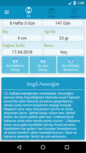 Hamilelik Takibi Screen 2