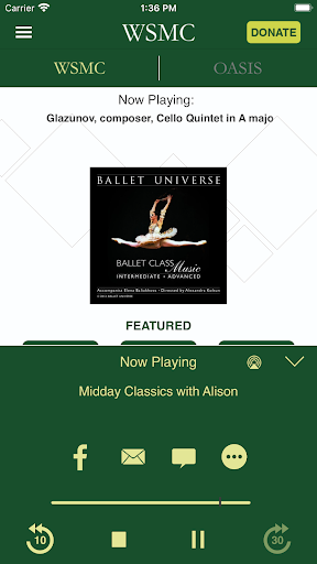 WSMC Public Radio App Screen 3