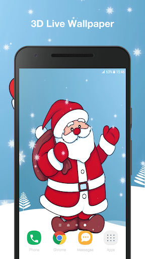 Android application Santa Claus Live Wallpaper Pro screenshort