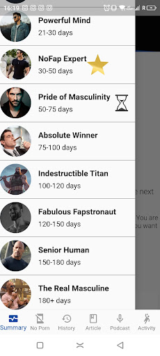 NoFap Articles & Podcasts Screen 2