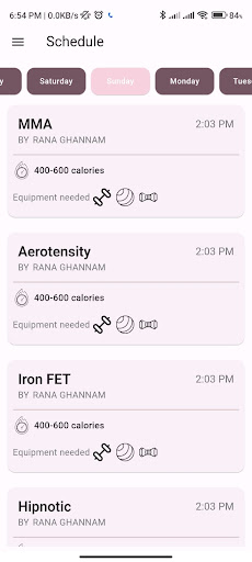 Nourish Fitness Screen 2
