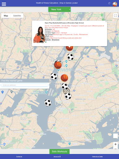 Android application Djamga - Pick Up Games Locator screenshort