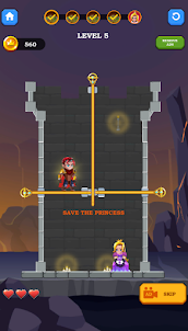 Pull-Pin : Hero save Princess