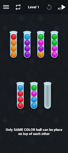 Android application Sort The Ball screenshort