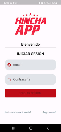 HinchaApp Screen 2