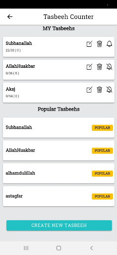 Tasbeehat Screen 2