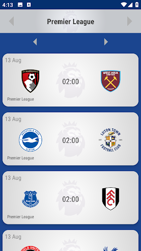 Android application Crystal Palace Fan App screenshort