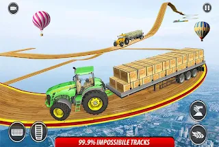 Tractor Game Stunt Racing - Screenshot 1
