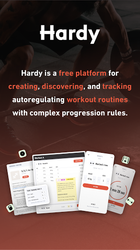 Screenshot of Hardy: smart workout routines