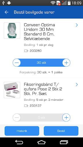 Android application Bevilling screenshort