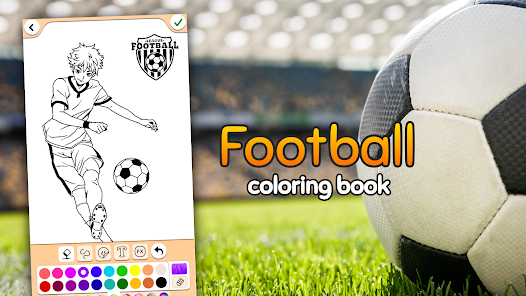 Desenhos para colorir de desenho de um jogo de futebol para