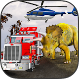 Dinosaur Zoo Transport Truck icon