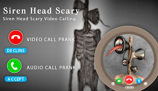 Siren Head Scary Video Calling