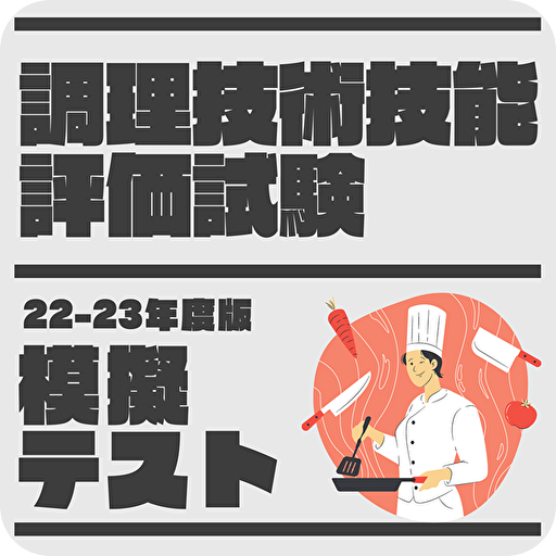 調理技術技能評価試験 2022年版　厳選問題集　解説付き logo