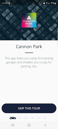 Android application Cannon Park Parking screenshort