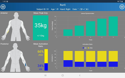 Hand Performance Monitor Screen 3