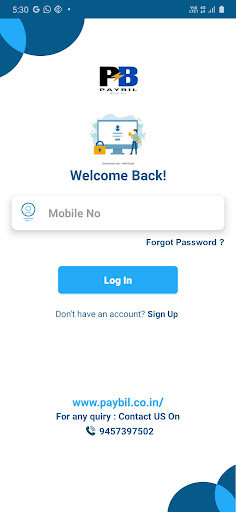Android application Paybil Mart screenshort