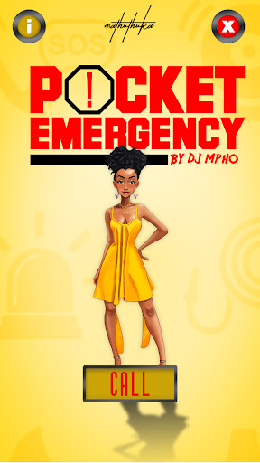 Android application Pocket Emergency by DJ Mpho screenshort