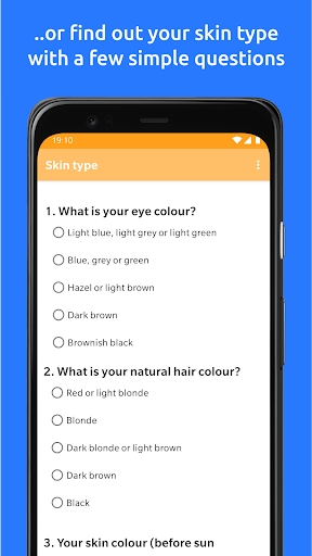 UV index - Sunburn calculator Screen 3