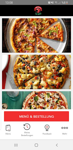 Android application Pizzeria La Rosa screenshort