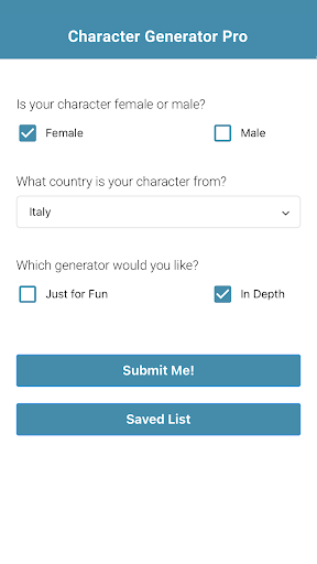 Character Generator Pro Screen 2