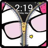 Zipper Lock Screen Pink icon