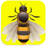 Hopping bee icon
