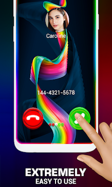 カラー電話の呼び出し画面：呼び出し元の画面、LED、フラッシュのおすすめ画像5
