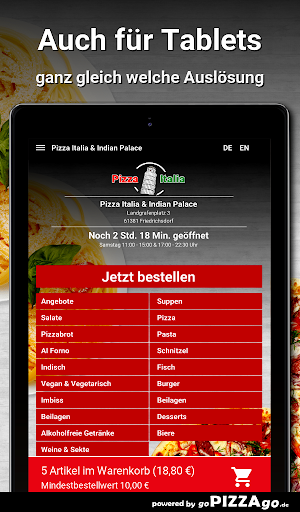 Pizza Italia - Indian Palace F