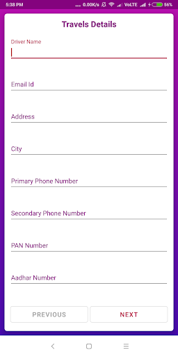 Droptaxi VendorApp Screen 3