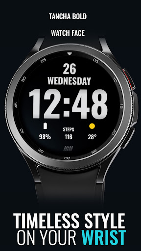 Tancha Bold Digital Watch Face screenshot 4