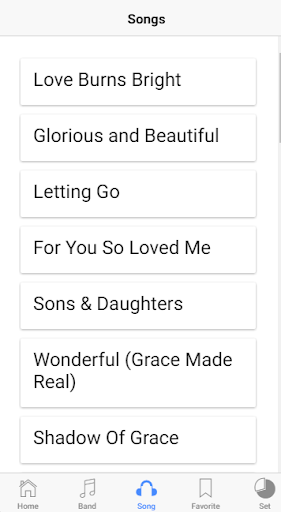 Android application GraceLyrics screenshort