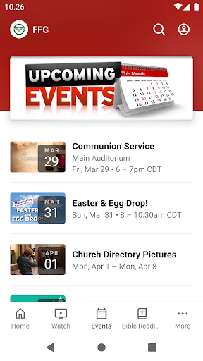 Family Fellowship Screen 3