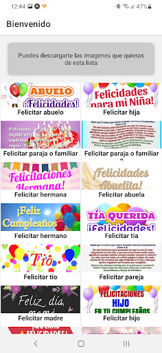 CumpleCards Screen 2