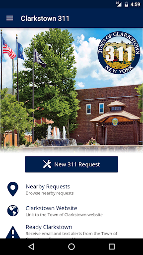 Android application Clarkstown 311 screenshort