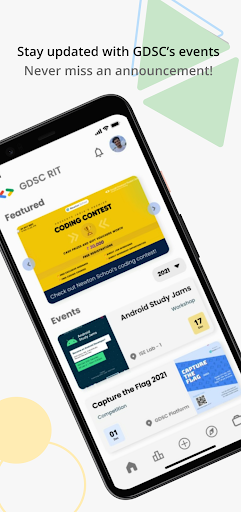 Android application GDSC - RIT screenshort