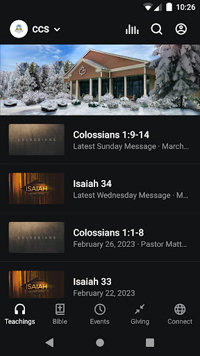 Android application Calvary Chapel Stroudsburg screenshort