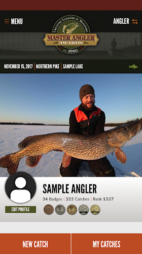 Android application Master Angler Manitoba screenshort