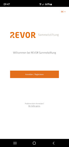 Android application REVOR Sammelstiftung screenshort