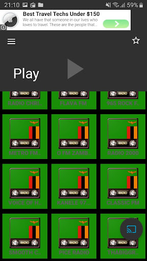 Android application Radio Zambia screenshort