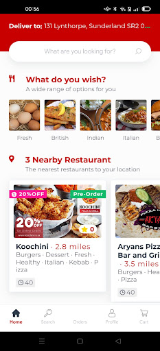 Android application TakeawayEat screenshort