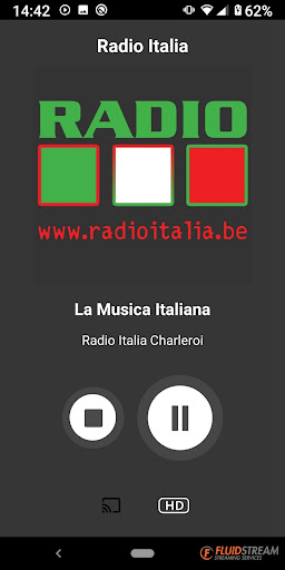 Android application Radio Italia Charleroi screenshort