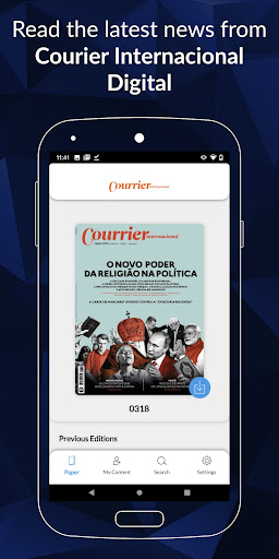 Android application Exame Digital screenshort