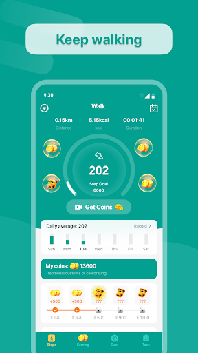 Lucky Walk: Pedometer Screenshot 2 - AppWisp.com