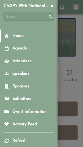 Android application CAGP's 29th Annual Conference screenshort