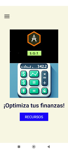 Android application Cálculo de finanzas fácil screenshort