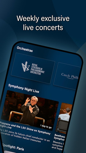 Symphony—classical concerts. Screen 2