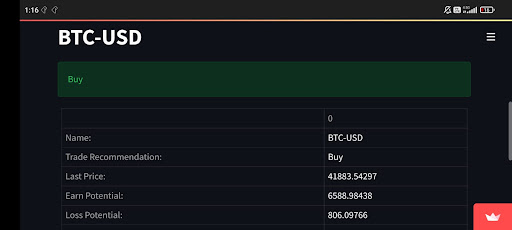 Crypto Analyst Screen 2
